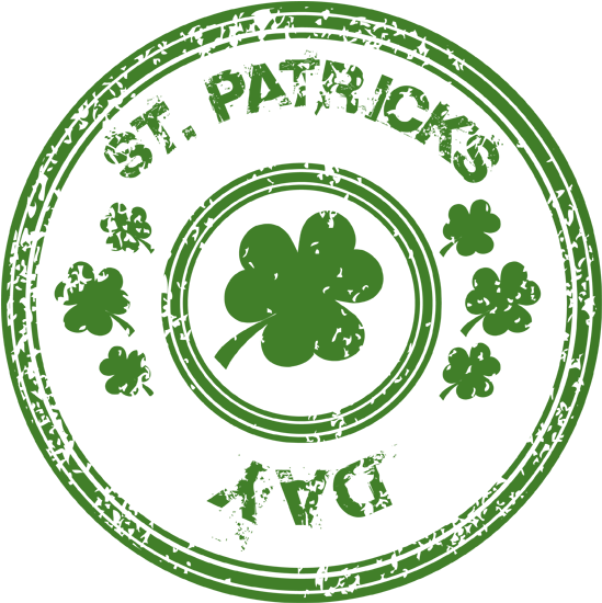 Saint Patrick's Day March 17 Shamrock Clip Art - Saint Patrick's Day March 17 Shamrock Clip Art (576x582)