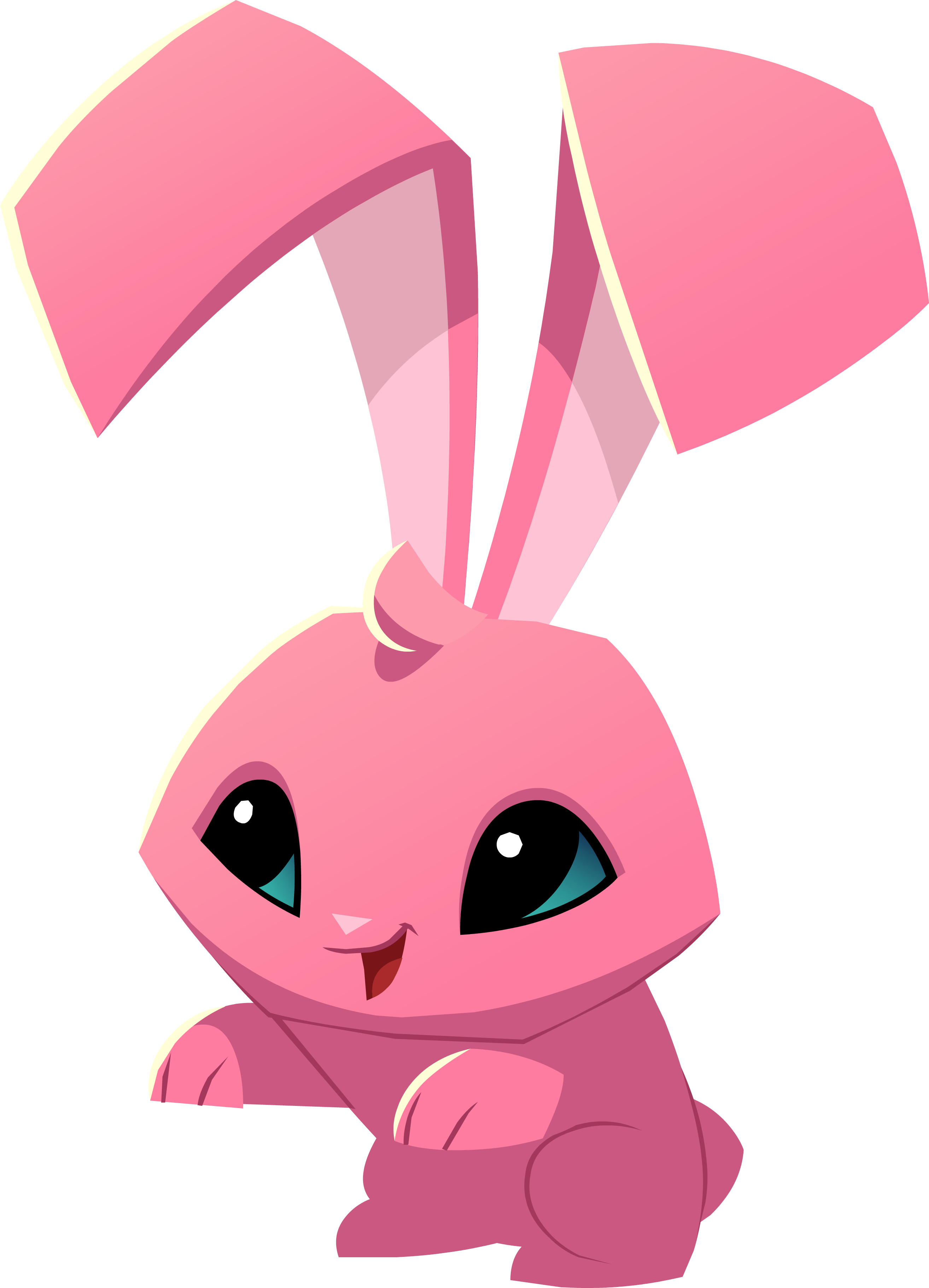 Pink Bunny Standing - Animal Jam Png (2628x3643)