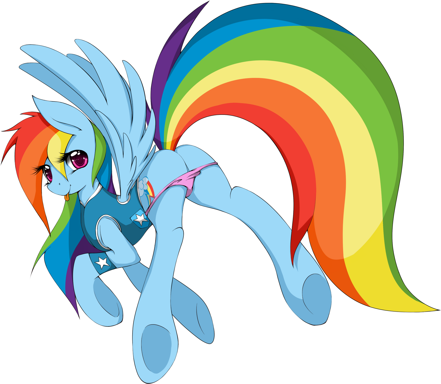 “ I'm Sorry Rainbow Dash, I Just Couldn't Shade - Mlp Clop Rainbow Dash (1900x1800)