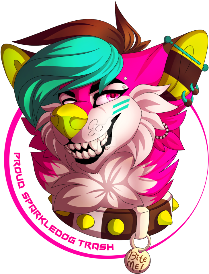 Proud Sparkledog Trash By Flame-expression - Flame (800x999)