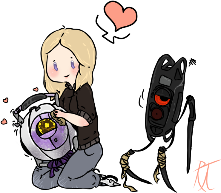 Portal Trash By The Wrath Of Me - Cartoon (824x969)