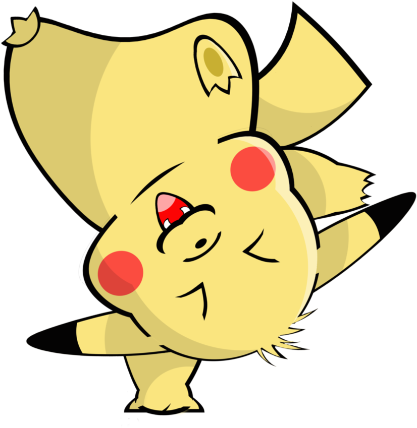 Break Dancing Pika By Toonfreak - Break Dancing Pig Gif (894x894)