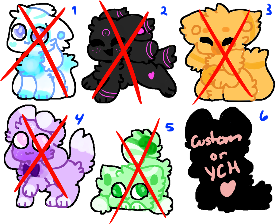 5 Point Kittydog Adoptables {closed} By Nerflemon - 5 Point Kittydog Adoptables {closed} By Nerflemon (900x820)