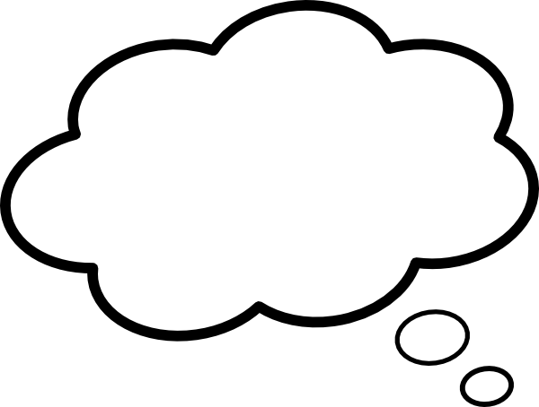 Thought Bubble Icon White (600x454)