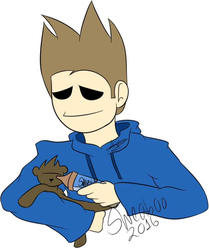 Tom W/ A 'baby' By - Cartoon (794x944)