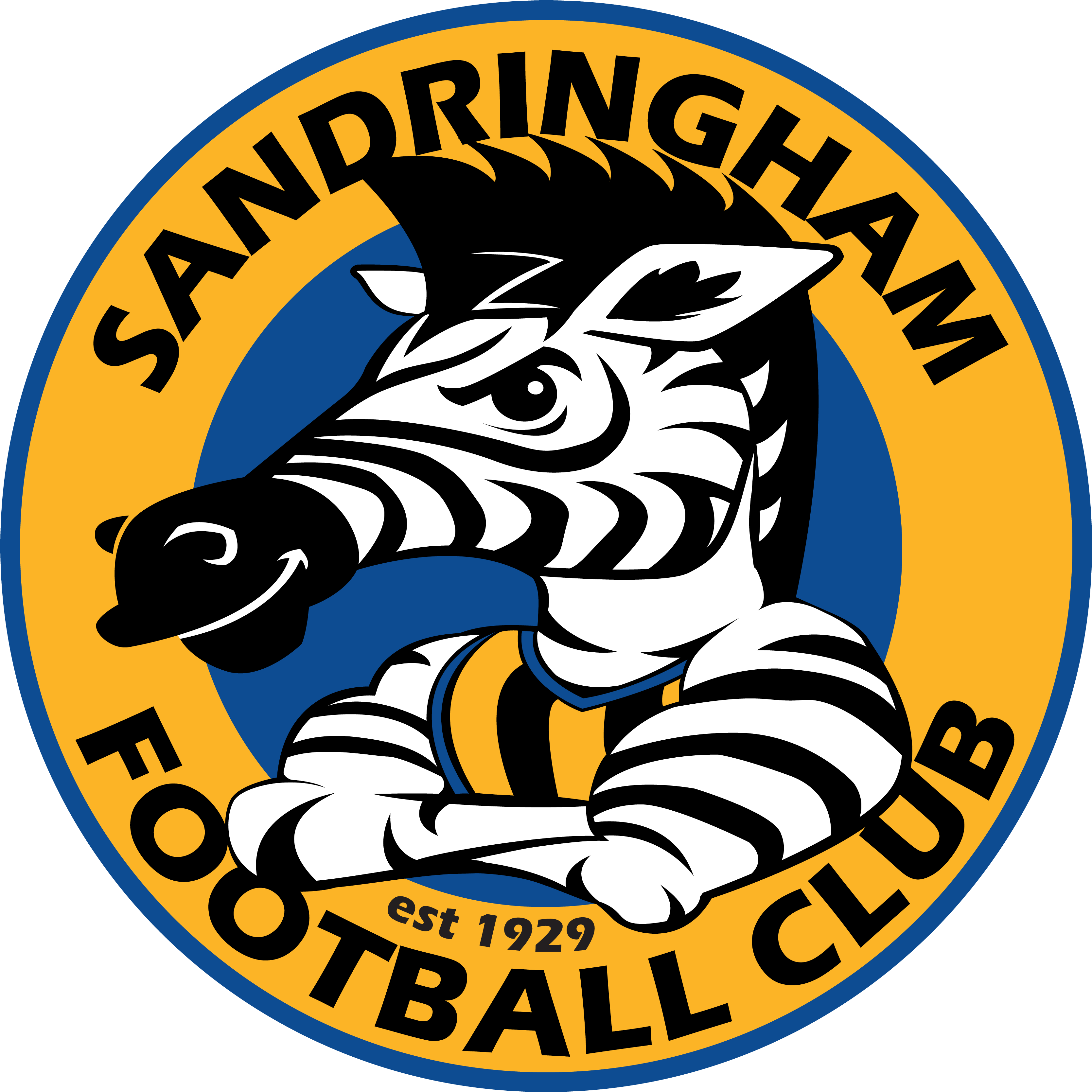 Rampaging Zebras Coterie Membership - Sandringham Vfl Logo (3425x3454)