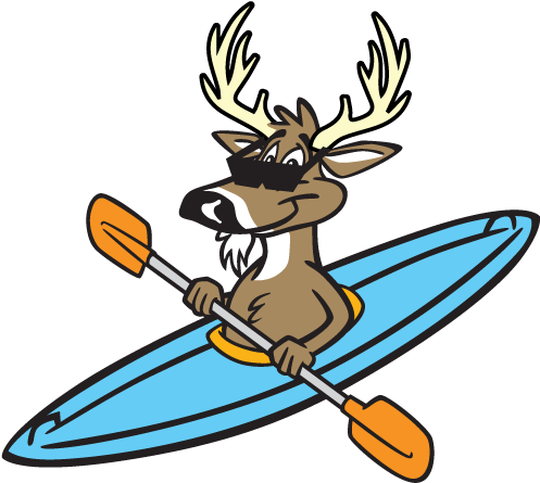Ka Deer Logo - Moose In A Kayak (500x500)