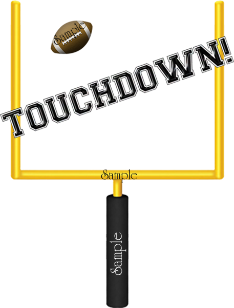 Long Touchdown Cliparts - Touchdown Clipart (457x600)