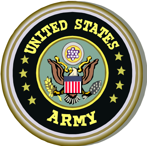 Related For Army Seal Clip Art - United States Army Seal (580x573)