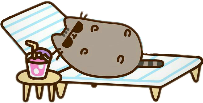 Report Abuse - Pusheen The Cat Edible Cake Topper (658x335)