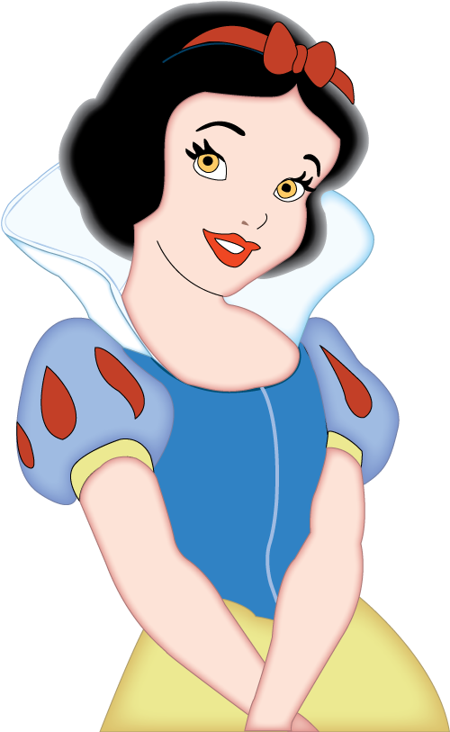 Snow White Drawn In Illustrator - Wedding Dress (600x893)
