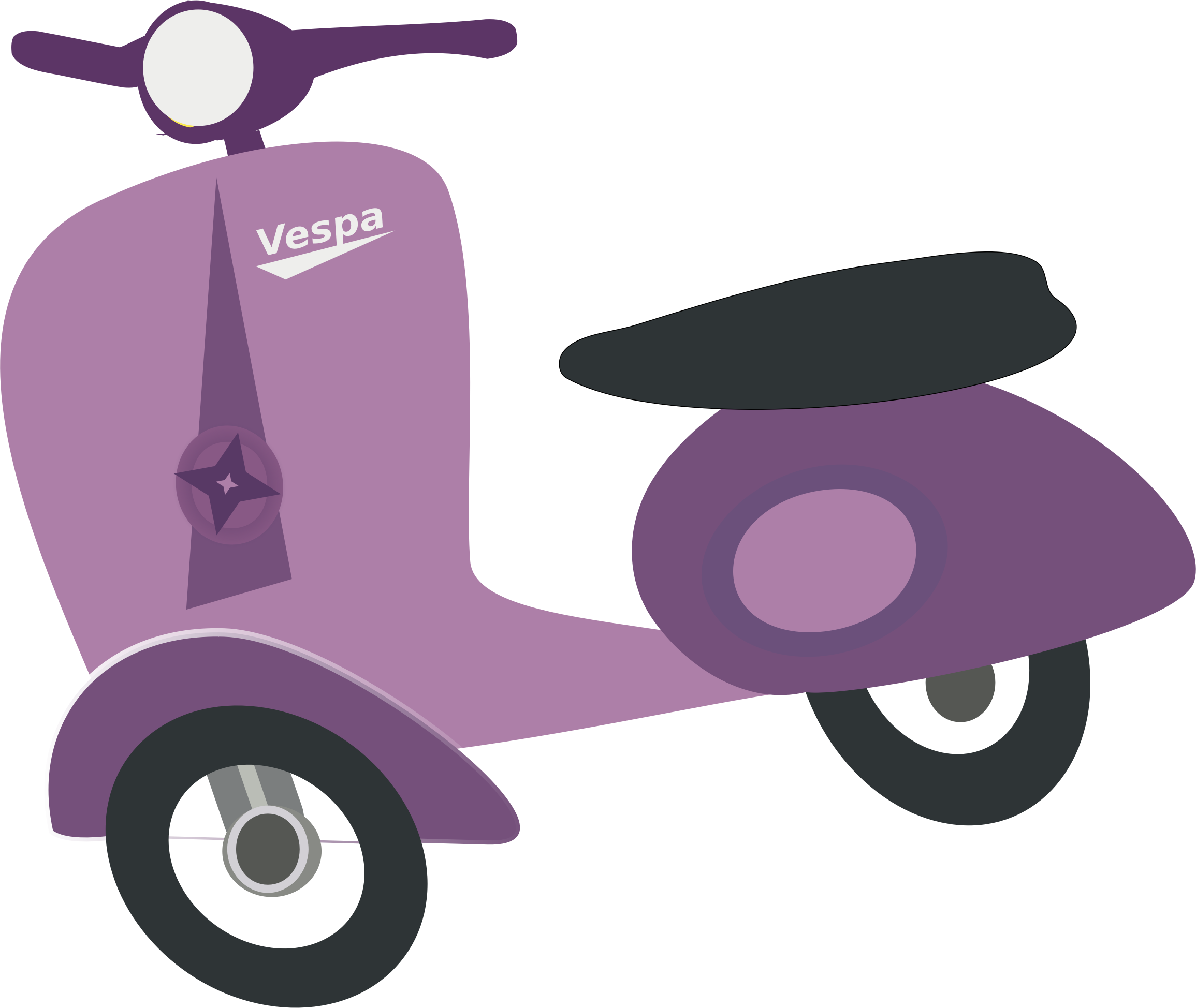 Clipart - Vespa Clipart (2310x1948)
