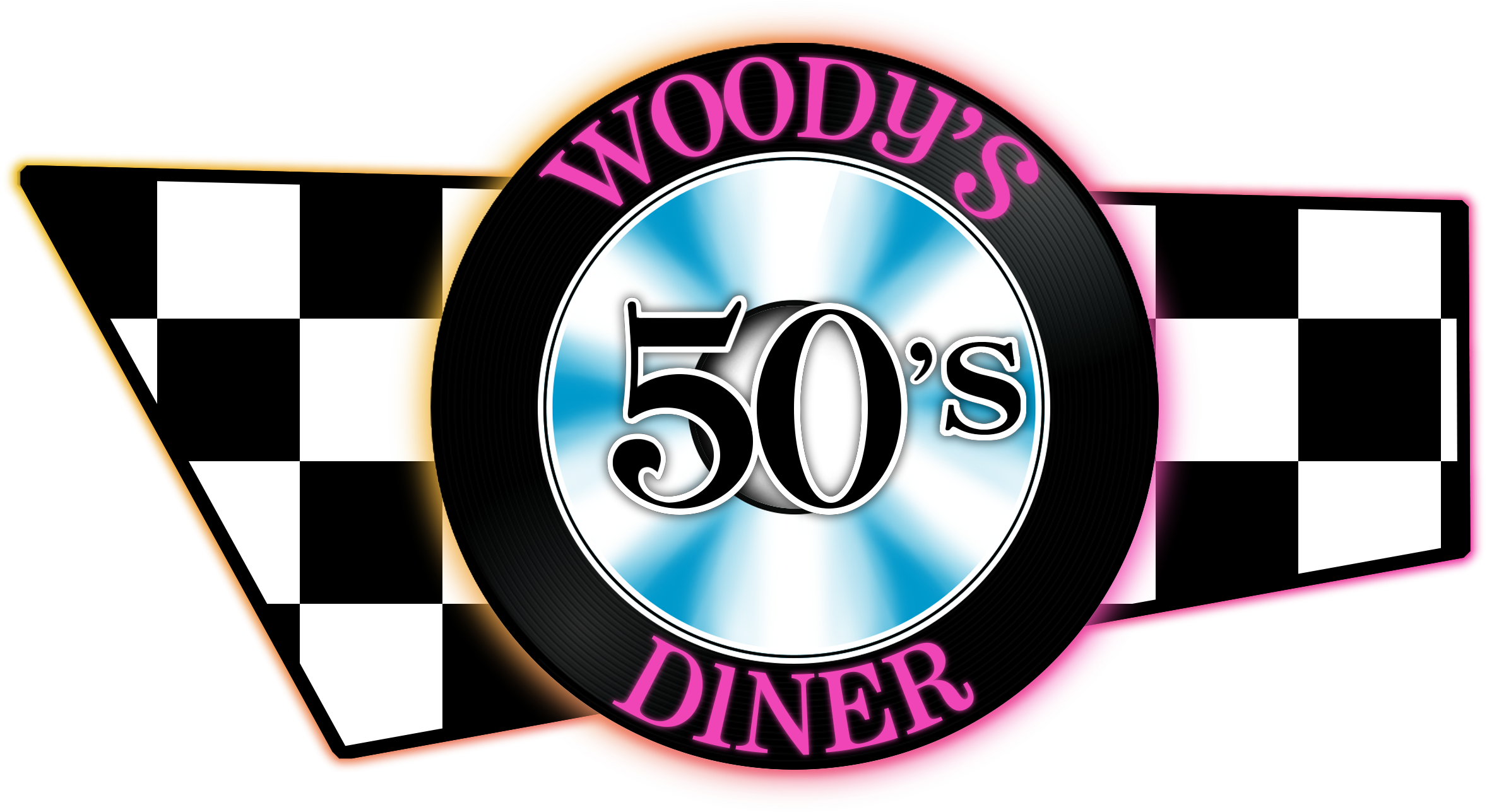 Woody's 50's Diner - Graphic Design (2416x1286)