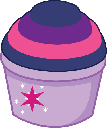 Sparkle Cupcake By Shadowfoxgraphics - Mlp Cupcake Vector (376x450)