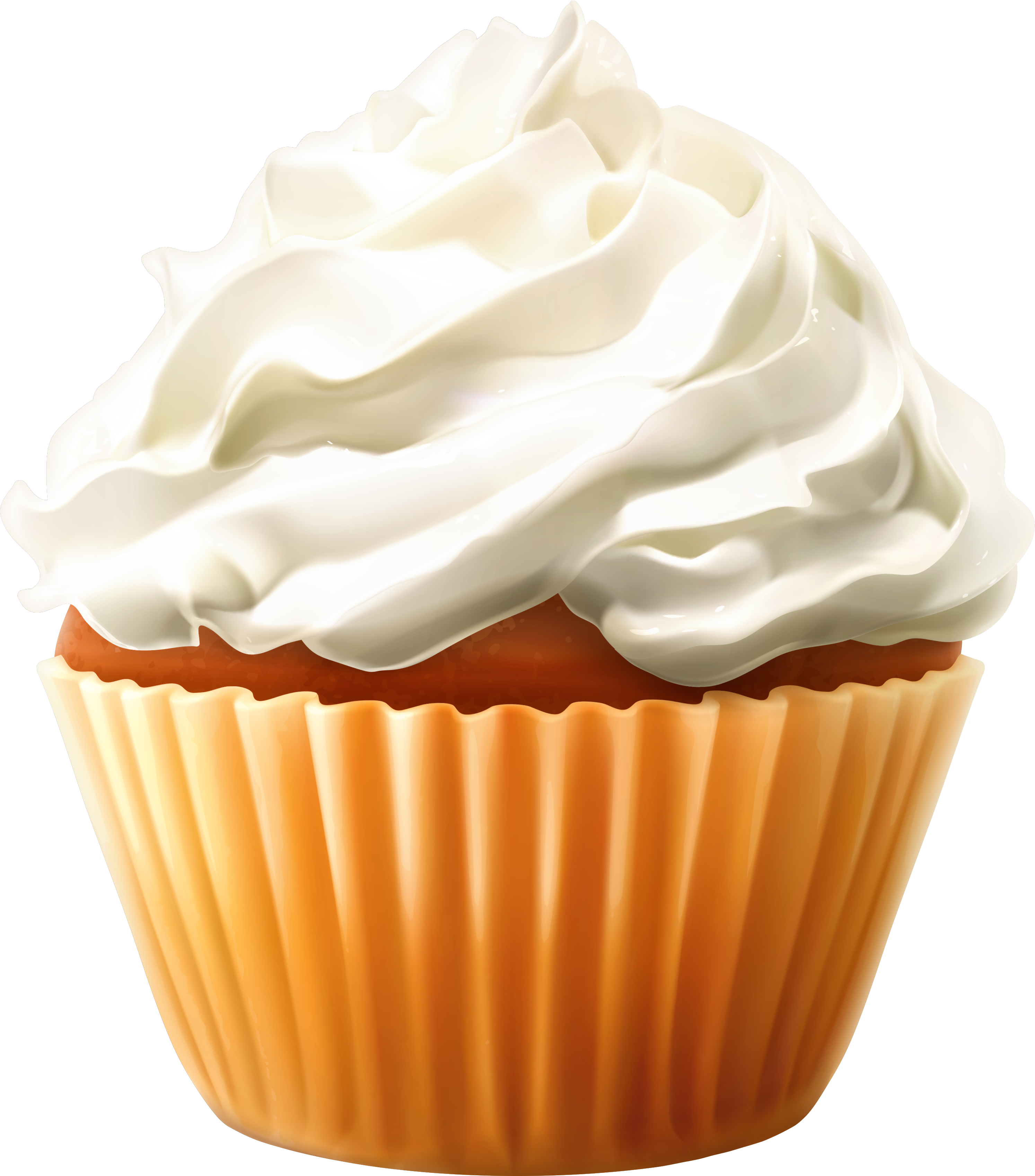 Sweets Clipart Mini Cupcake - Cupcake With Candle (3124x3567)