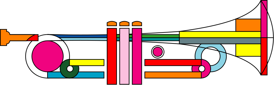 Clipart Info - Trumpet Graphic (900x280)