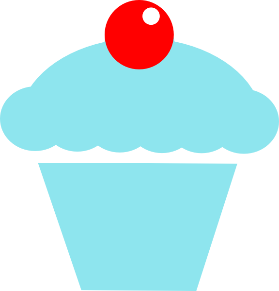 Cupcake Svg Clip Arts 576 X 599 Px - Cupcake Silhouette Vector Free (576x599)