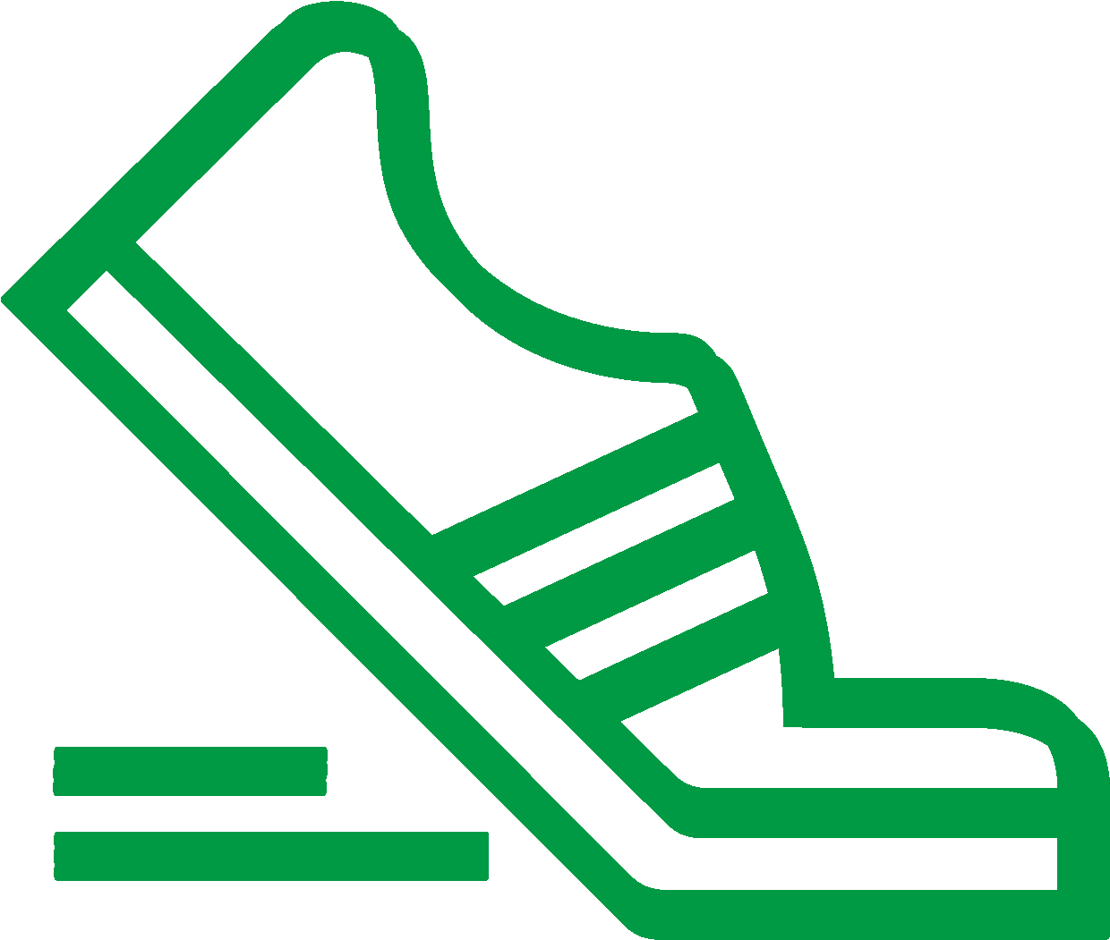 Popular Links - Running Shoe Icon (1249x1066)