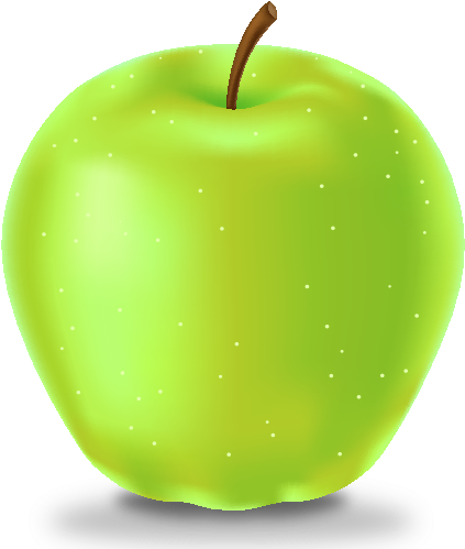 Green Apple Icon - Green Apple Vector Png (500x500)