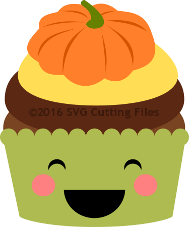 Related Pumpkin Cupcake Clipart - Related Pumpkin Cupcake Clipart (375x450)