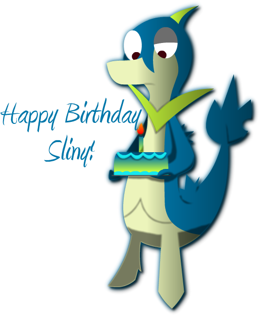 Happy Birthday Slinky By Darkdragonroar - Mom Happy Birthday Pink Cosmos Flower Card (526x643)
