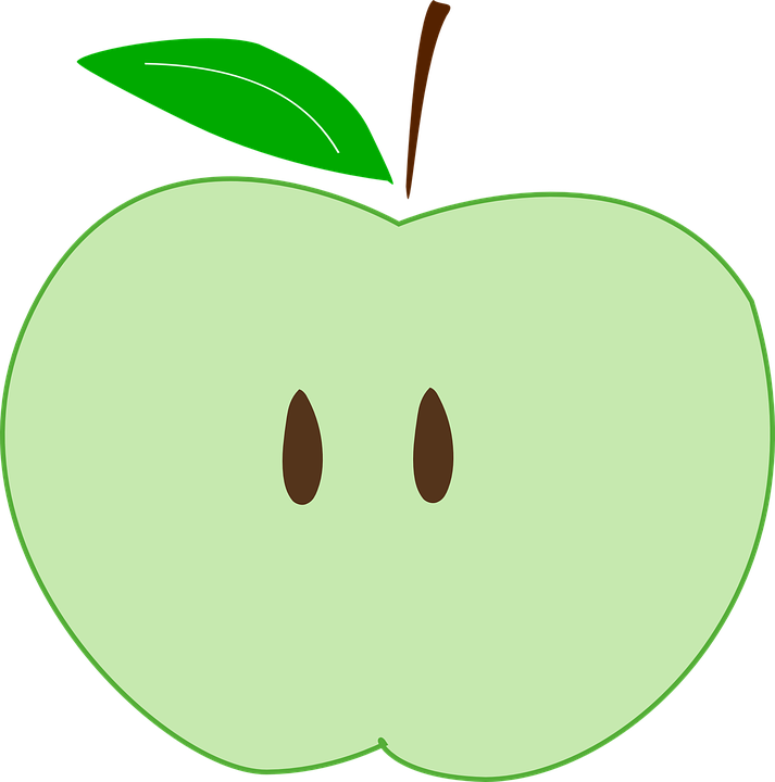 Apple, Slice Free Images On - Mcintosh (713x720)
