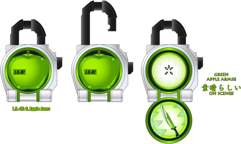 Ls-007 Green Apple Arms By Netro32 - Circle (1024x632)