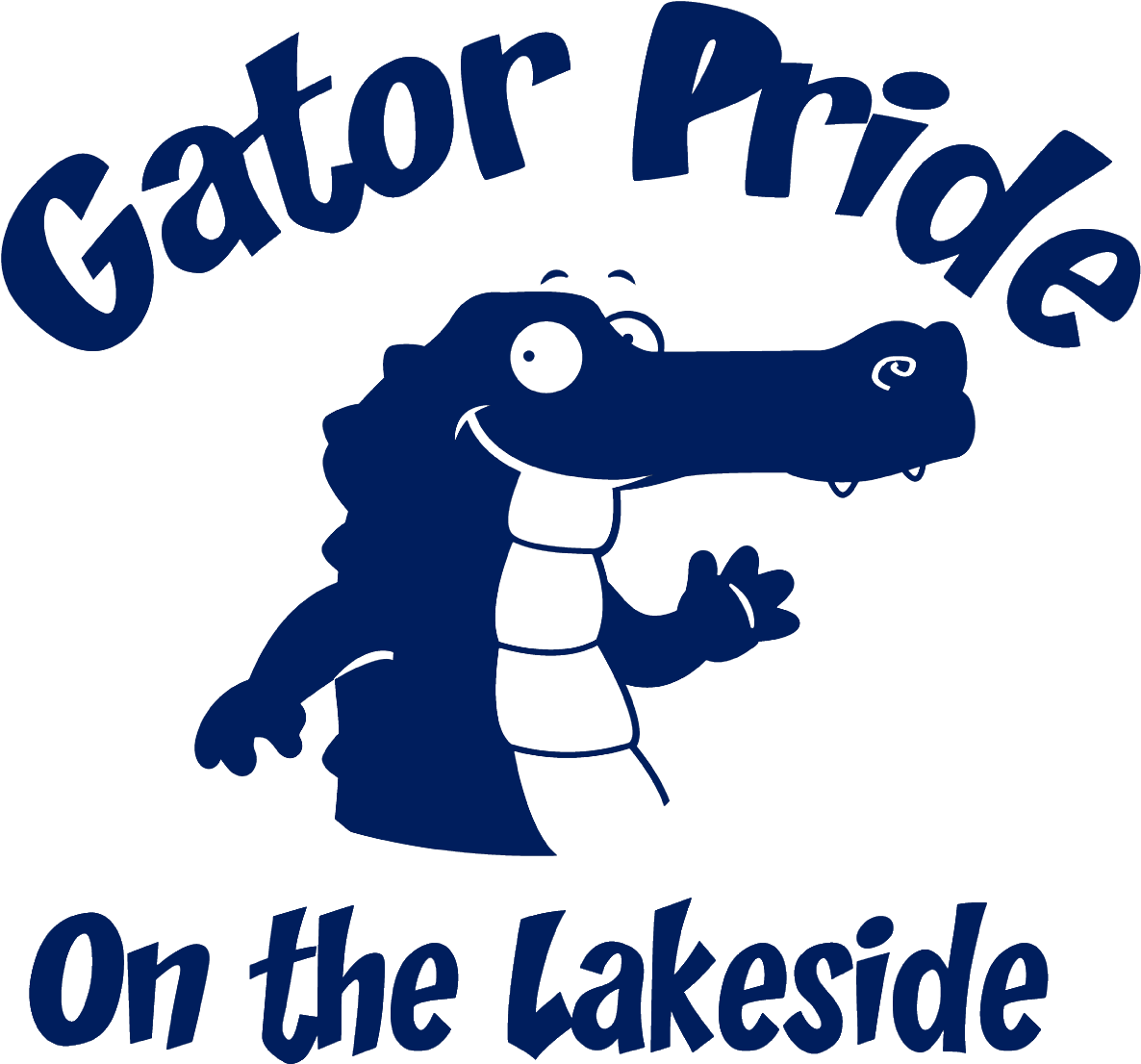 Gleason Lake Gator Pride On The Lakeside Logo - Hold On! Save Point Mousepad (1200x1121)
