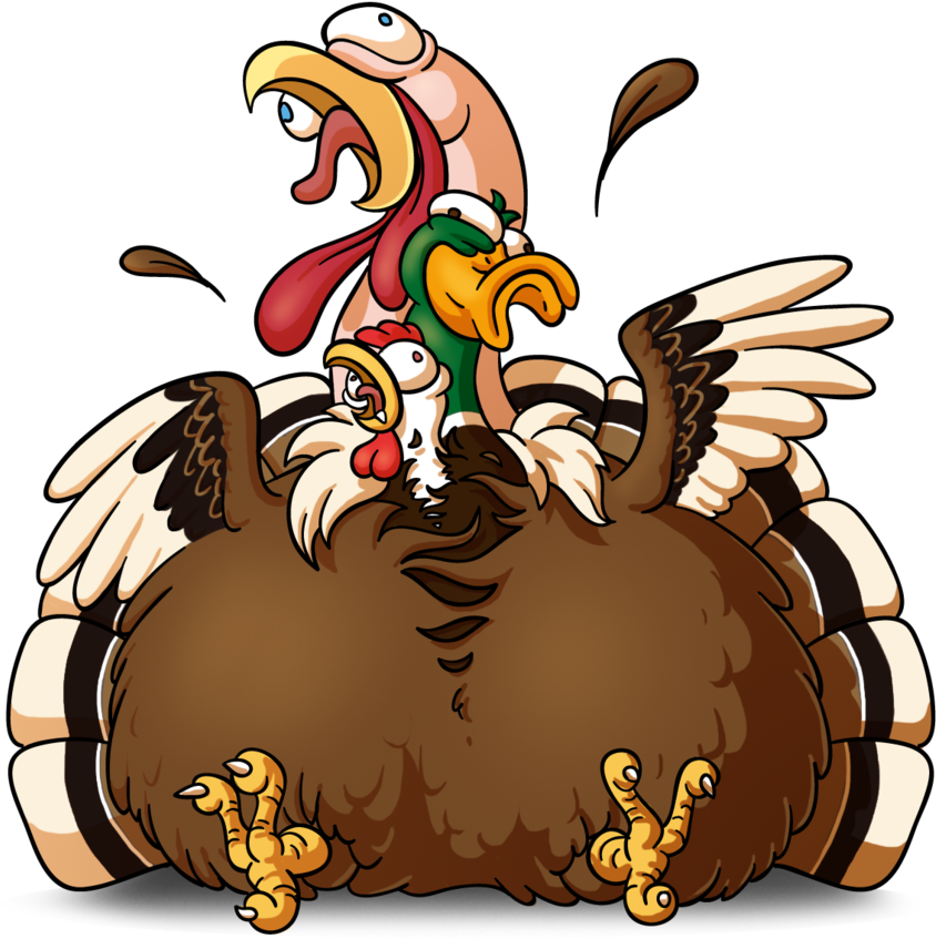 Happy Thanksgiving 8d By Jocarra - Cartoon (894x894)