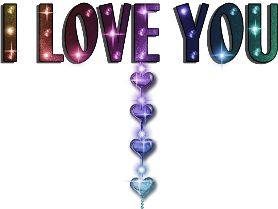 Thank You Clipart Funny - Love You In Purple (1024x747)