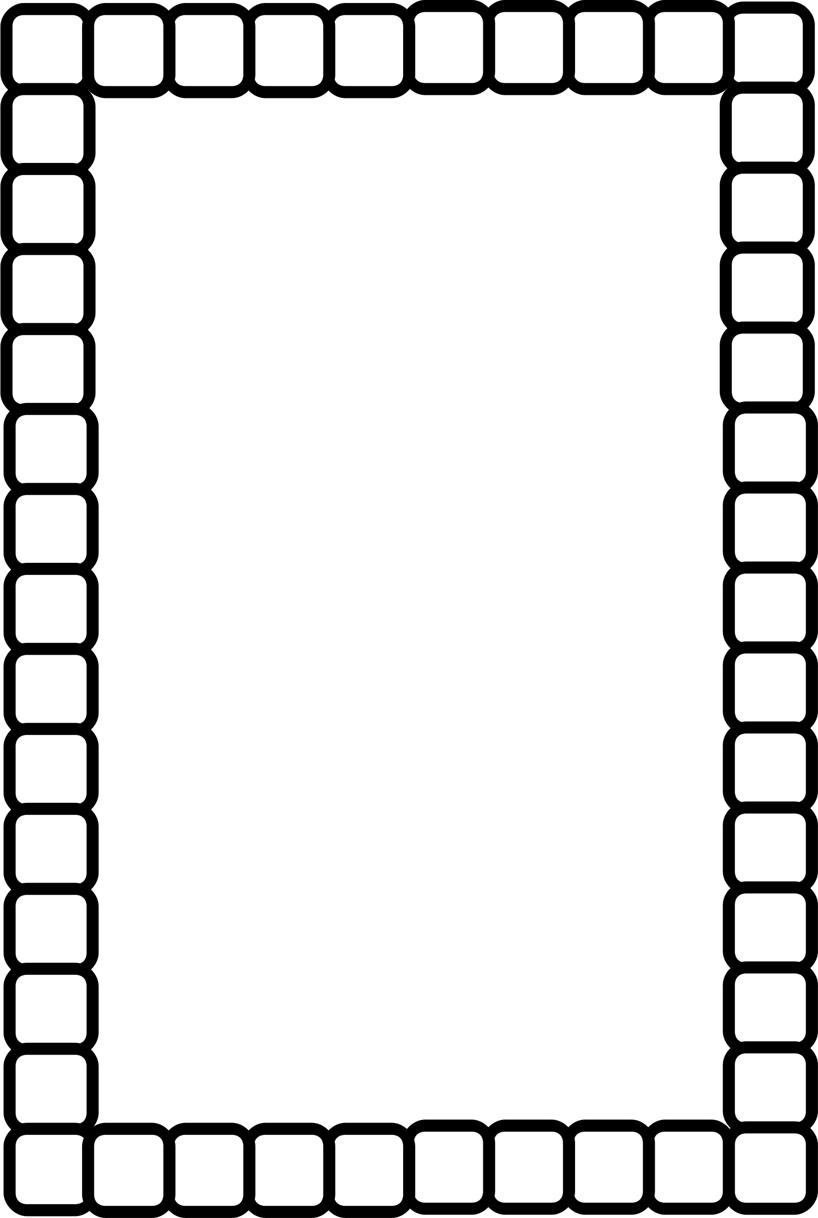 Big Image - Shape Border Black And White (1613x2400)