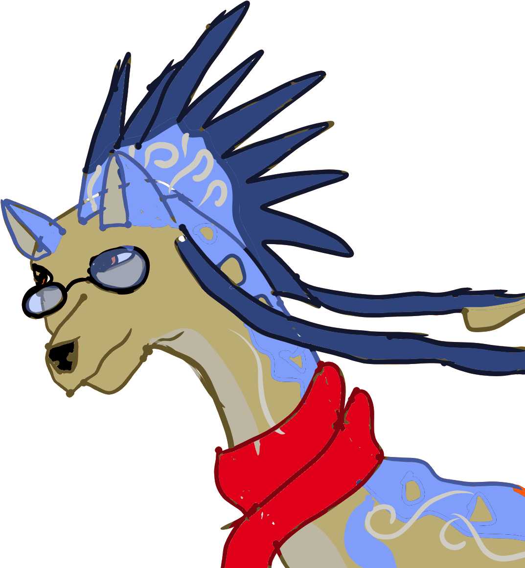 Labyrinth Worm The Xano - Cartoon (1253x1200)