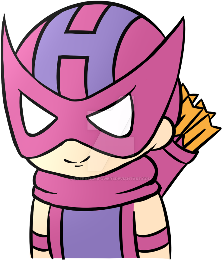 Hawkeye Avengers Doodle - Clint Barton (800x935)