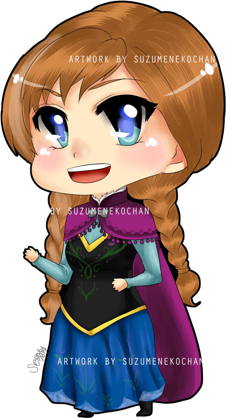 Frozen-anna Chibi By Suzumecreates - Anna Chibi (1024x1408)