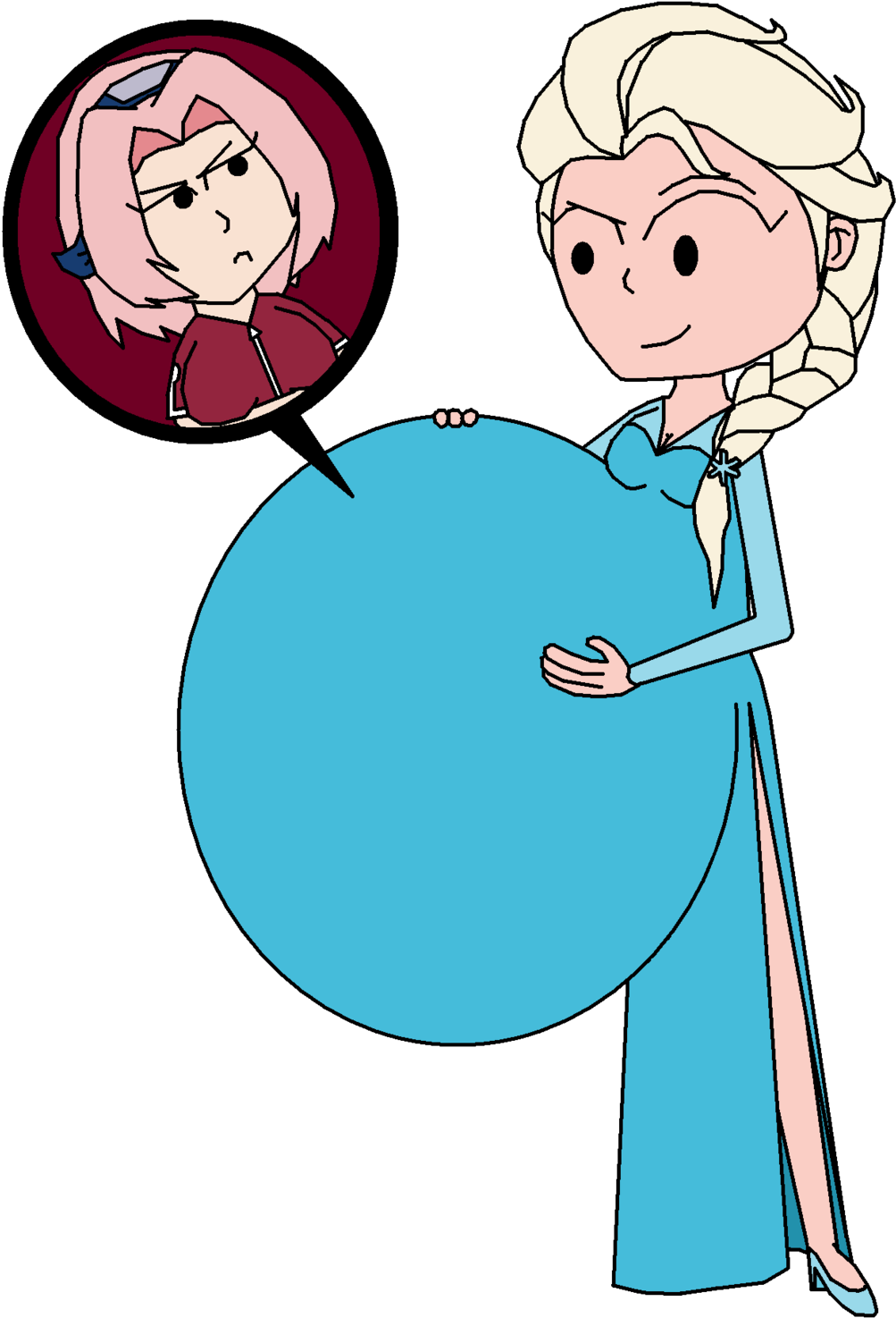 Elsa Ate Sakura By Girlsvoreboys - Elsa (1024x1487)