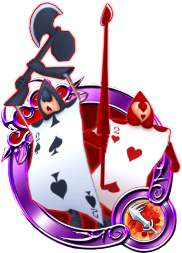 Alice In Wonderland A Guard Who Serves And Fears The - Playing Card (425x549)