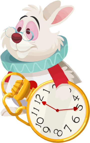 Sem Fundo Branco - White Rabbit Alice In Wonderland Png (501x659)