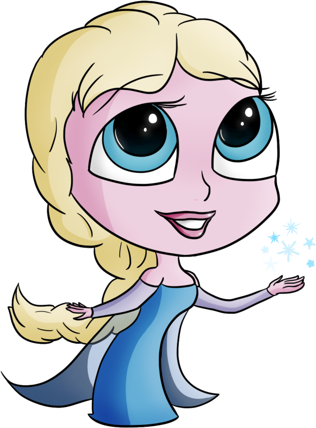 Elsa Chibi By Panda-paradise - Cartoon (894x894)