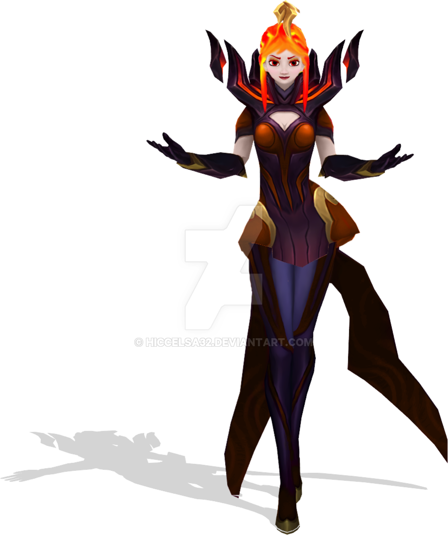 Hiccelsa32 1 0 [mmd] Elementalist Elsa Lava Model By - Halloween Costume (900x1074)