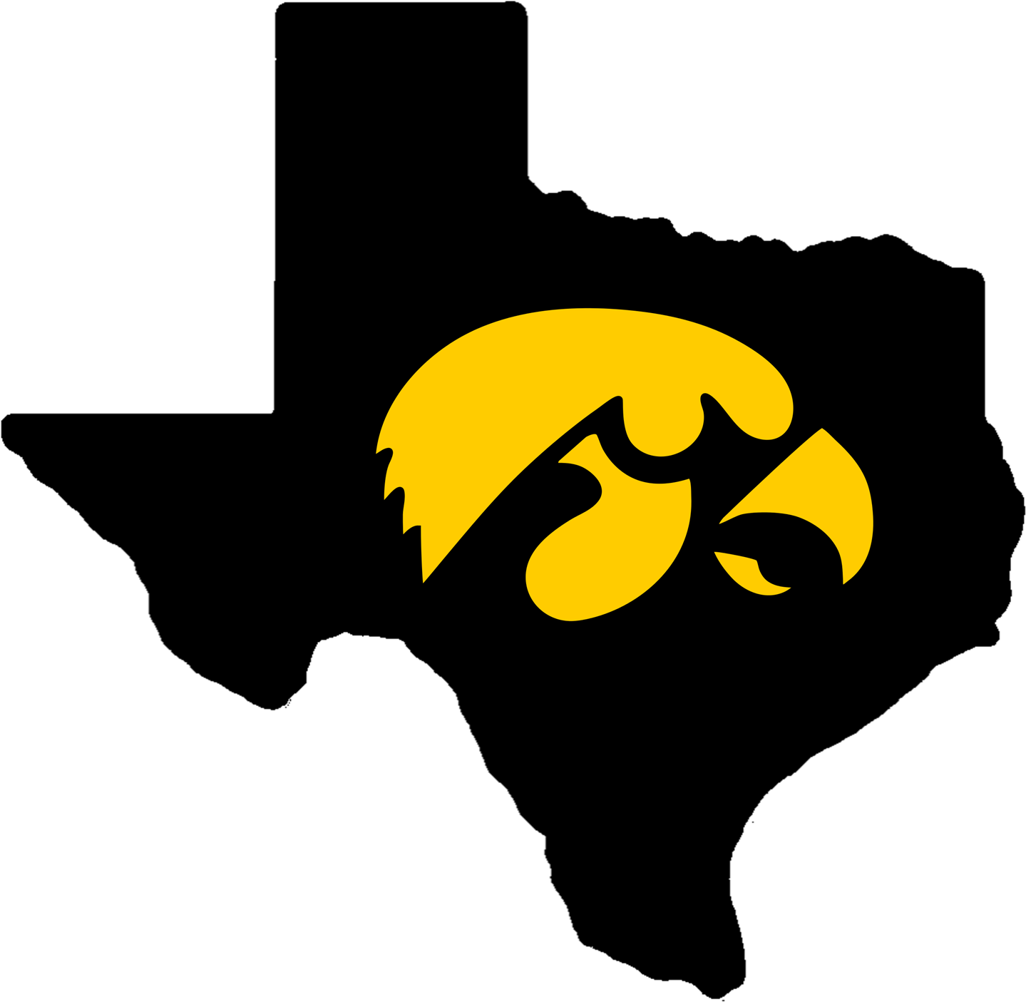 Texas Hawkeye - Iowa Hawkeyes (1458x1424)