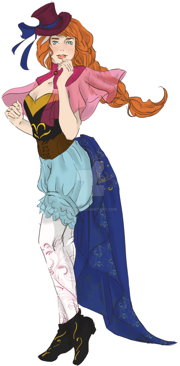 Steampunk Anna Of Arendelle By Reinya - Anna (616x1295)