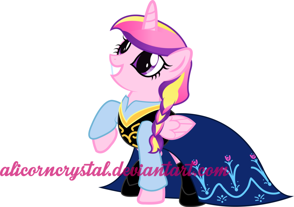Princess Cadence By Alinadreams00 - My Little Pony Frozen Anna (1024x721)