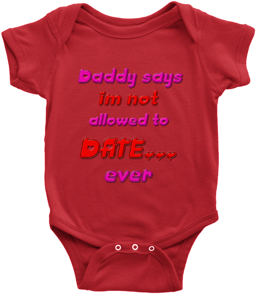 Daddy Says I'm Not Allowed To Date Ever Onesie - Styles Threadrock Baby Red White & Blue Camouflage (1000x1000)