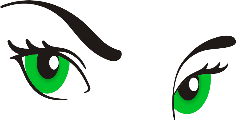 Eyeball Clipart Woman Eye - Eyes Woman Png (805x412)