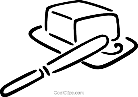 Butter Clipart Black And White Hd Letters Butter Clipart - Butter Black And White Png (480x339)