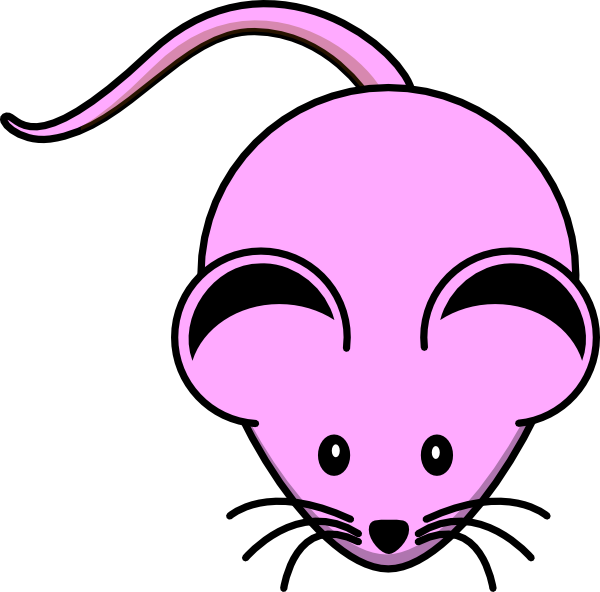 Pink Mouse Clip Art At Clker - Mouse Clip Art (600x592)