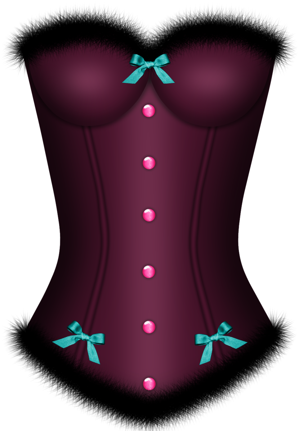 Deep Purple Fuzzy Corset - Corset (1100x1500)