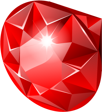 Crystal Clipart Ruby Stone - Ruby Icon (400x400)