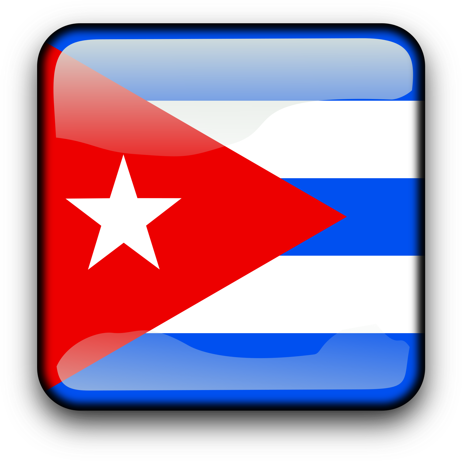 Big Image - Bandera De Cuba Png Icono (2400x2400)
