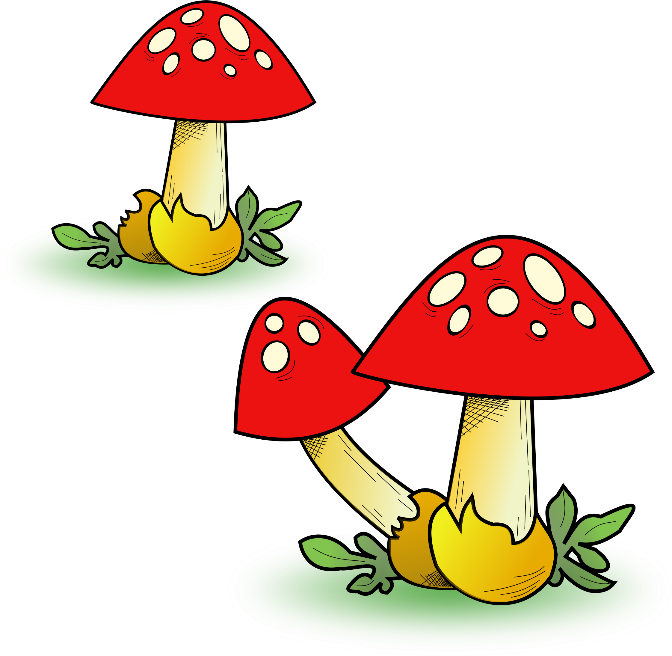 Heavy Fungal Forest - Transparent Mushroom Clipart (2400x2400)